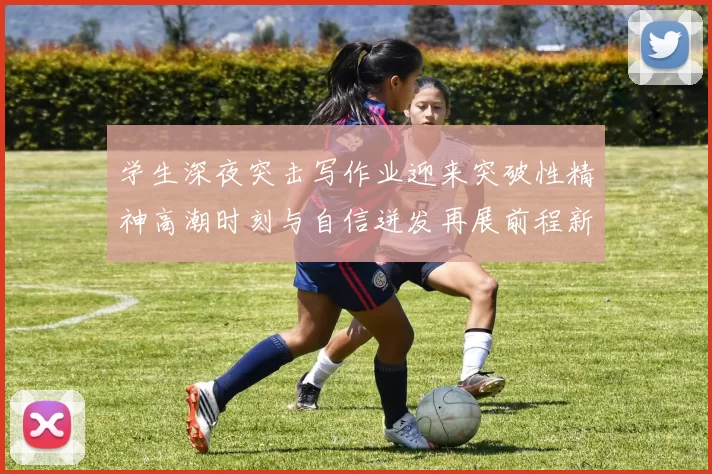 学生深夜突击写作业迎来突破性精神高潮时刻与自信迸发再展前程新